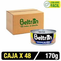 Trozos De Atún Beltrán En Aceite Vegetal 170G Caja X 48 Uni.