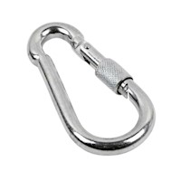 Gancho Mosquetón Arnés De Acero Inoxidable 8cm Con Seguro
