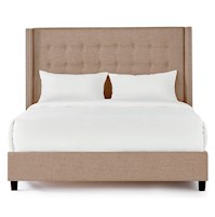 Cama Tapizada Cubo 2 Plazas Canela