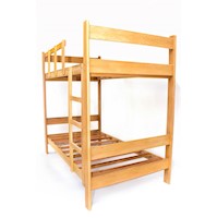 CAMAROTE DE MADERA CAPIRONA 1.5 PLAZAS. BANDA DE 5" - ACABADO