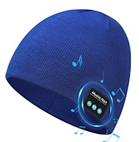 GORRO BLUETOOTH CON MÚSICA Y RESPONDE LLAMADAS COLOR AZUL