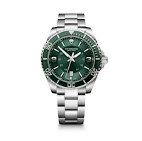 Reloj Maverick correa de acero inoxidable, dial verde, Victorinox