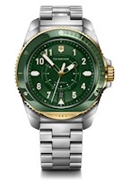 Reloj Journey 1884 43, correa de acero inoxidable, dial color verde, Victorinox