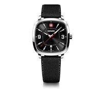 RELOJ VINTAGE SPORT CORREA SMARTCYCLE COLOR NEGRO, DIAL NEGRO, WENGER