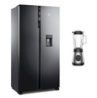 Refrigeradora Electrolux 436LT Side By Side Inverter + Licuadora 700w con Tecnologia TruFlow