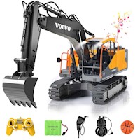 Excavadora de construccion a control remoto de alta tecnologia para niños