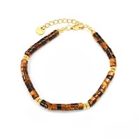 Pulsera Ojo Tigre Piedras Waterproof