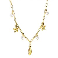Collar Caracola de Mar Perla Waterproof