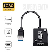Capturador de video HDMI USB 3.0 FULL HD 4K