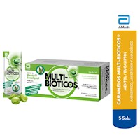 Multi-bioticos sabor mentol caja x 5 sobres x 4 caramelos