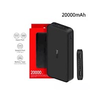 Cargador Portátil Xiaomi Redmi 20000mAh 18W Fast Charger Negro