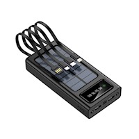 Cargador con Panel Solar 28000mAh Ewtto Carga Rápida E2038 - Negro