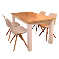 HYS COMEDOR + 4 SILLAS CARL VINTAGE HYS