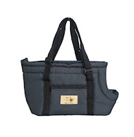 Cartera transportador de mascotas perros y gatos negro talla S
