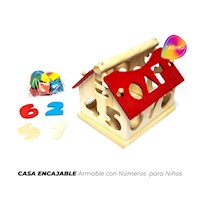 CASA ARMABLE ENCAJABLE DE NUMEROS PARA NIÑOS