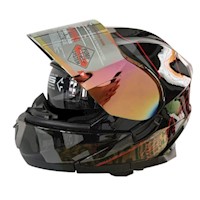 Casco de Moto Integral Certificado Tornazolado TALLA XL