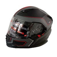 Casco de Moto Integral Certificado Play En Negro TALLA L