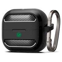 Case Negro Spigen Rugged Armor Para Galaxy Buds 3 / 3 Pro De Usa