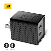 Cargador De Pared CAT Resistente Carga Rápida USB 3.4A 2 Puertos