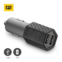 Cargador De Auto CAT Resistente USB 3.4AMP 2 Puertos