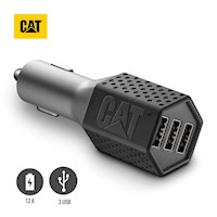 Cargador De Auto CAT Resistente USB 7.2AMP 3 Puertos