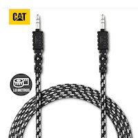 Cable Auxiliar De Audio CAT Resistente 3.5mm a 3.5mm 1.8Metros