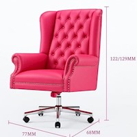 SILLA GERENCIA GIRATORIA OUTLET CYBER MOBILIAR CAVALIERO FUCSIA
