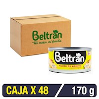 Filete De Bonito En Aceite Vegetal Media Libra Beltrán 170G – Caja X 48 Uni