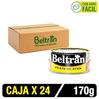 Filete De Atún En Aceite Vegetal Beltran 170G Sixpack