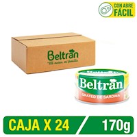 Grated De Sardina En Agua Y Sal Beltrán 170G Caja X 24