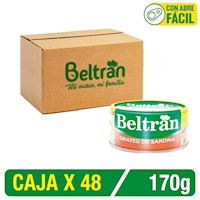 Grated De Sardina En Agua Y Sal Beltrán 170G Caja X 48