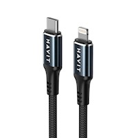 Cable Carga Rápida y Datos 30W Havit CB6311 USB C a Lightning