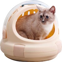 CAMA TRANSPORTADORA PARA GATOS DISEÑO CÁPSULA  COOL CAT