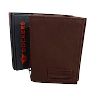 Billetera Trifold Dockers para Hombre - Marron