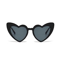 Lentes De Sol Corazon Lolita para niñas - Negro