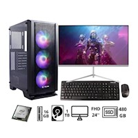 Computadora PC Intel Core i7 16GB 1TB+480GB 24" CCS100011