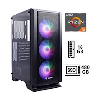 Computadora PC AMD Ryzen 5 5600G 16GB 480GB CCS100026