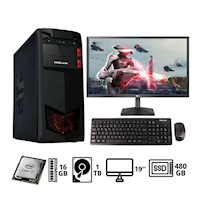 Computadora PC Intel Core i7 16GB 1TB+480GB 19" CCS100067