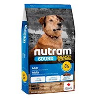 Comida Perro Raza Mediana Nutram S6 Arveja y Manzana 11.4kg