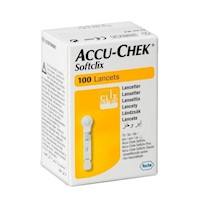 Accu-Chek Lancetas Soft Clix  - Caja 100 UN