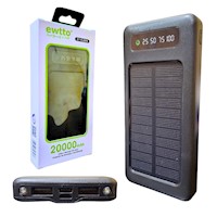 Bateria Portatil Power Bank 20000 mAh con Linterna Ewtto Et-E2856
