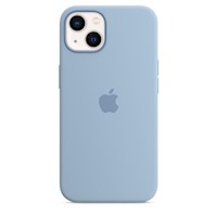 Case Silicona Iphone 13 - Celeste