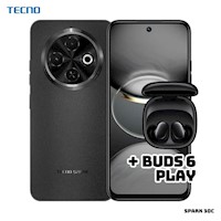 CELULAR TECNO SPARK 30C 4GB RAM 256 ROM - ORBIT BLACK + BUDS 6 PLAY