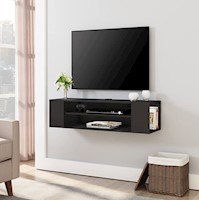 Mueble para TV Moderno Negro 55 Pulgadas