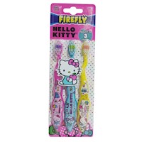 Cepillo Dental Set x3 Hello Kitty Gata Firefly Niña 3u Sanrio