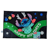 Tapete o Alfombra Navideña Lavable Disney Stitch 50x81cm