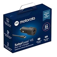 Cargador de Auto Motorola Turbo Power 45 - Negro