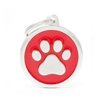 My Family Red Big Circle Paw