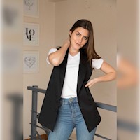 CHALECO TRENDY LE MAGNIFIQUE PARA MUJER - NEGRO