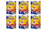 Thor Pate Sabor Carne Adultos Lata 330Gr